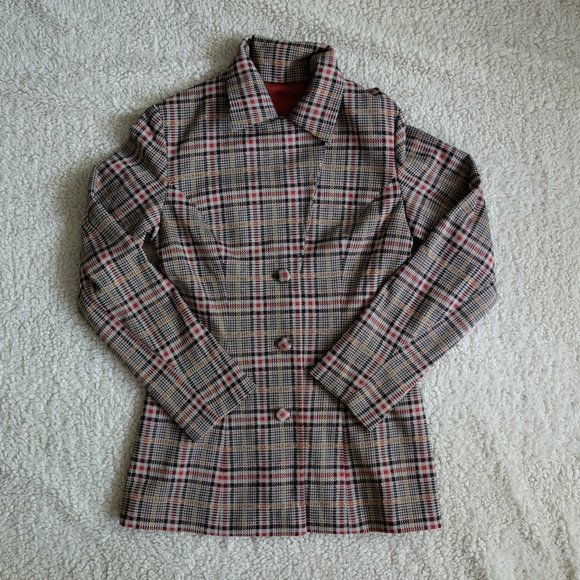 Vintage Plaid Blazer - Picture 1 of 5